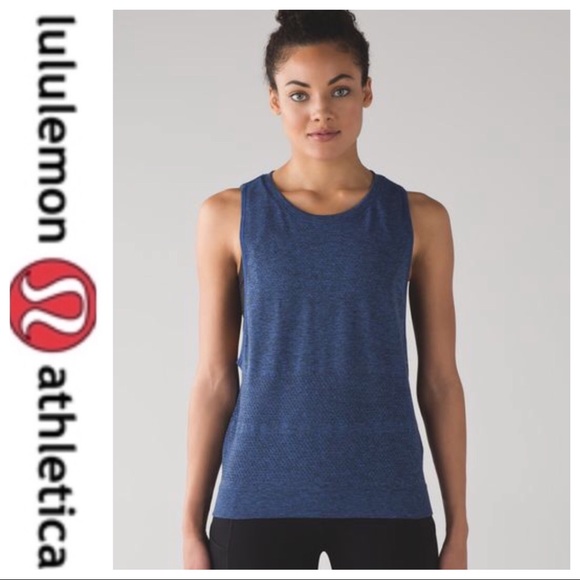 💕SALE💕 Lululemon Blue Muscle Tank Top - Picture 1 of 8